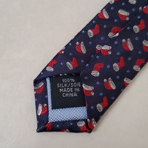 NWT Tommy Hilfiger Men's Santa Hat + Stocking Tie - Picture 4 of 5